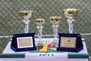 Le coppe e le targhe del Torneo Città di Montanaso