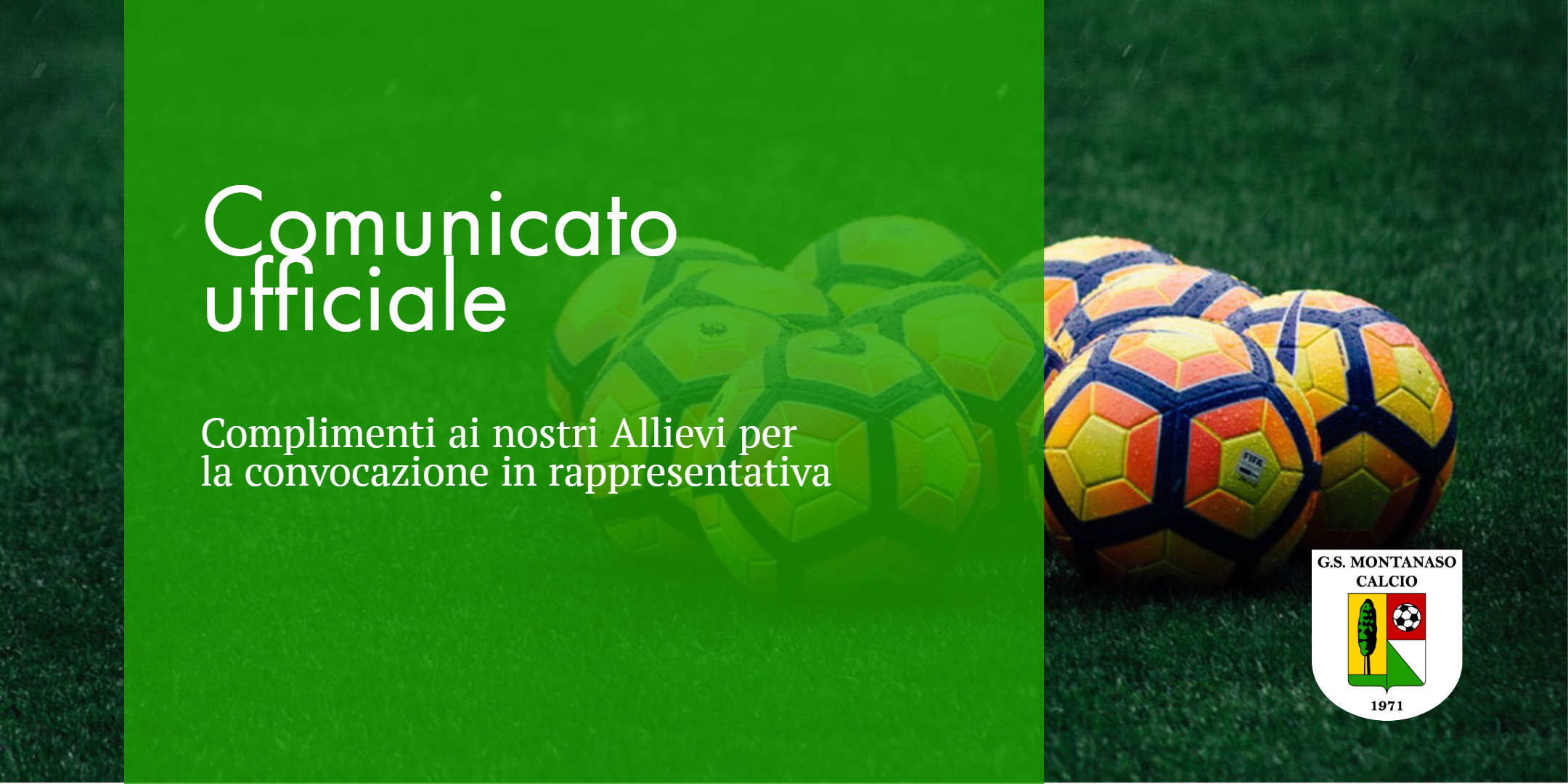 Complimenti ai nostri Allievi per la convocazione in rappresentativa