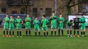 I Giovanissimi schierati prima della partita