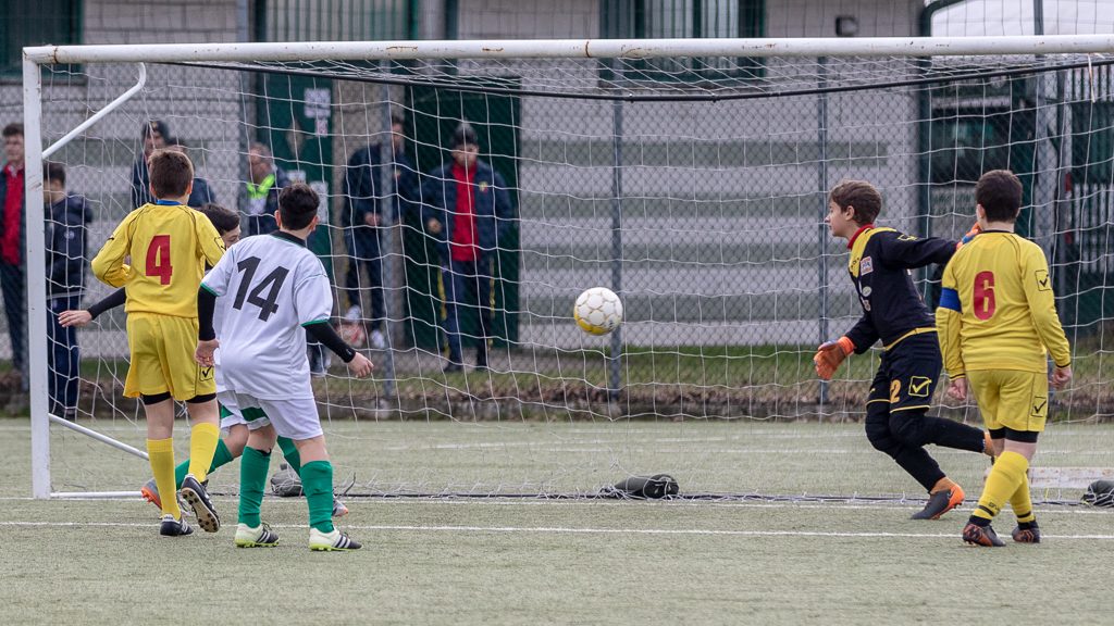 Il gol del 3-2 di Simone per il Montanaso