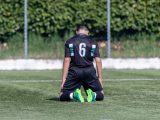 Ivan Calvi dopo il gol del Tribiano
